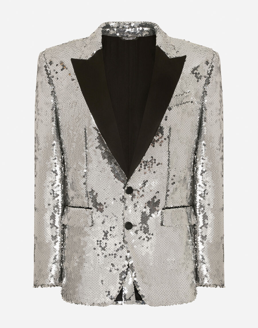 Sicilia sequined single-breasted tuxedo jacket