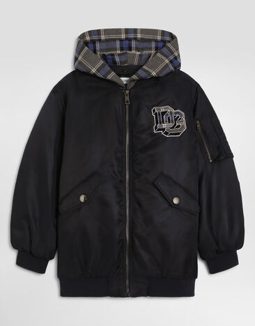 Dolce & Gabbana Twill bomber jacket with logo  L4JB8IFUS44