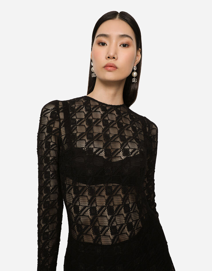 Dolce & Gabbana Lace jumpsuit Black F6ARBZFLREQ