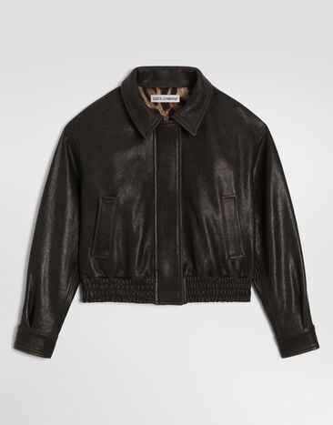 Dolce & Gabbana Nappa leather jacket Multicolor L53B06G7QNW