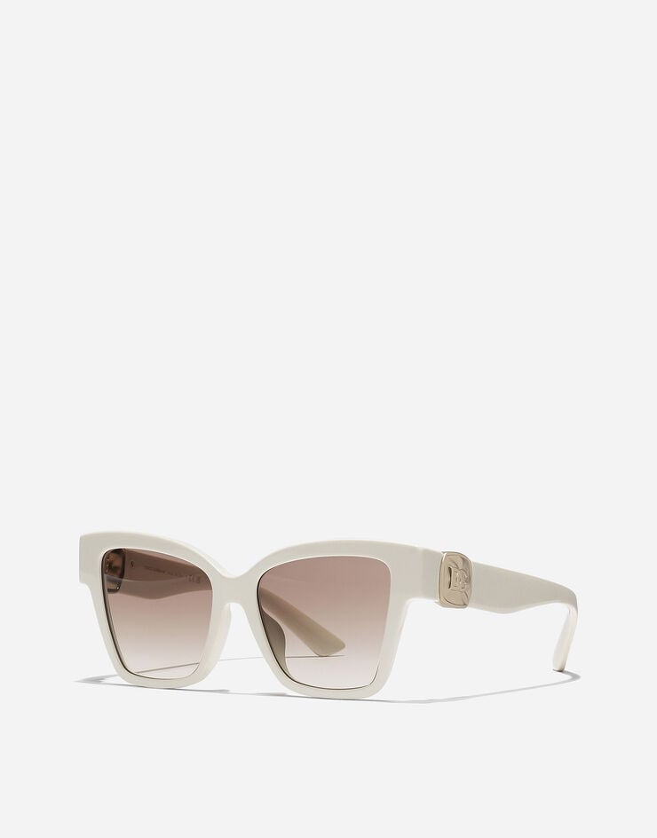 Dolce & Gabbana نظارة شمسية DG Precious كريمي VG447AVP294