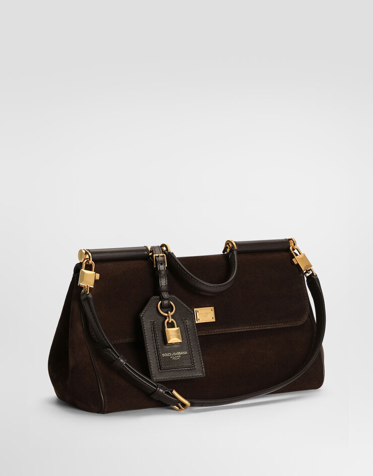 Dolce & Gabbana Medium My Sicily handbag in split and smooth calfskin Dolce & Gabbana Medium My Sicily handbag in split and smooth calfskin Multicolor BB7782BO903