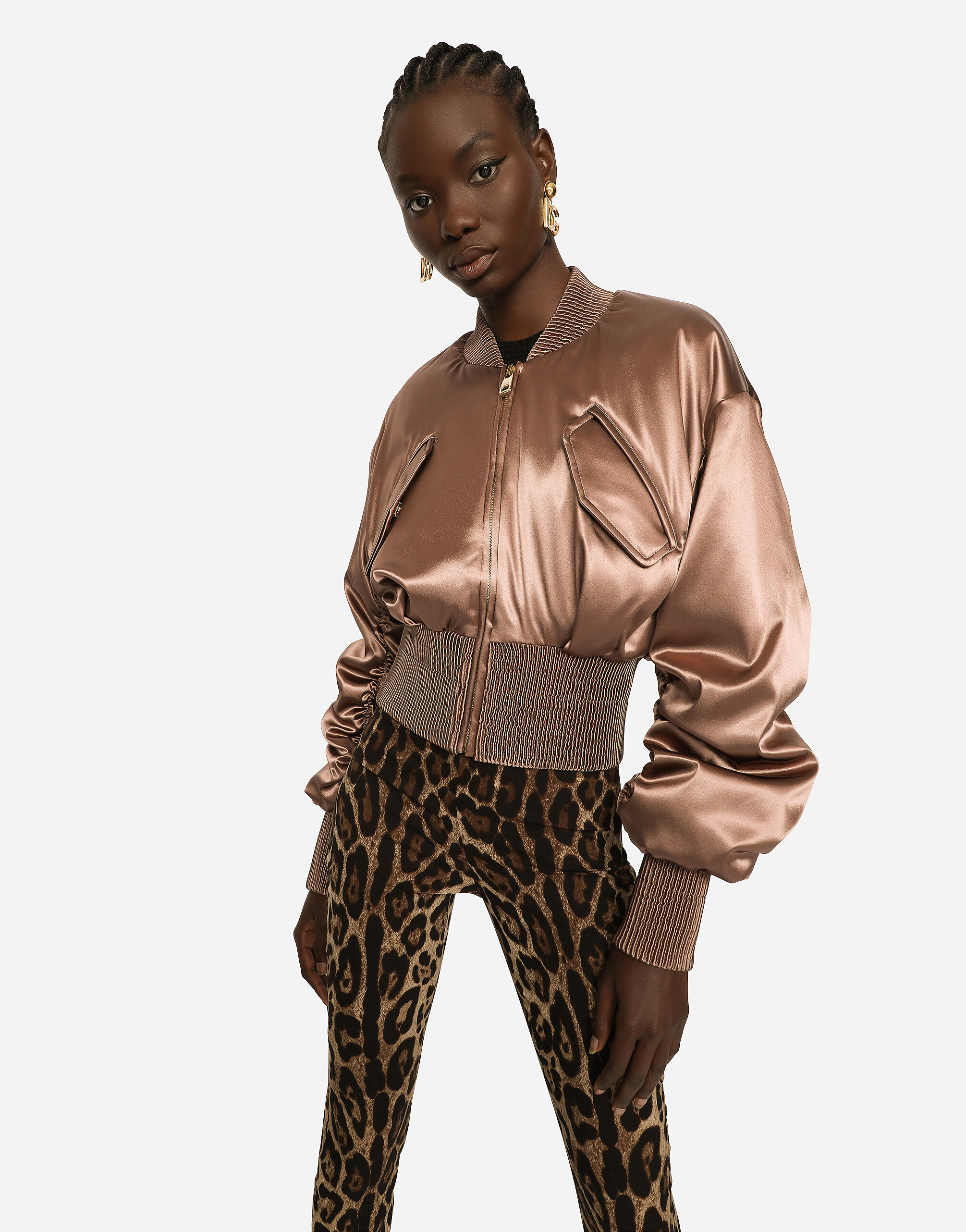 Rose gold clearance satin jacket
