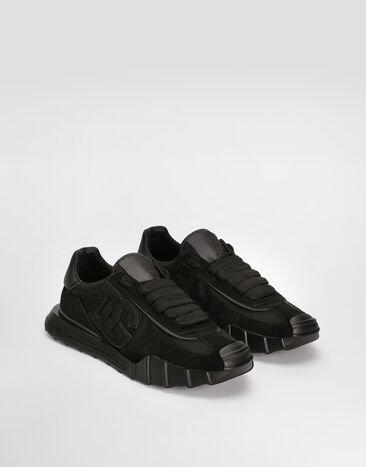 Dolce & Gabbana Sneaker DG Athletic aus Stoff und Kalbsleder Black CS2384A0354