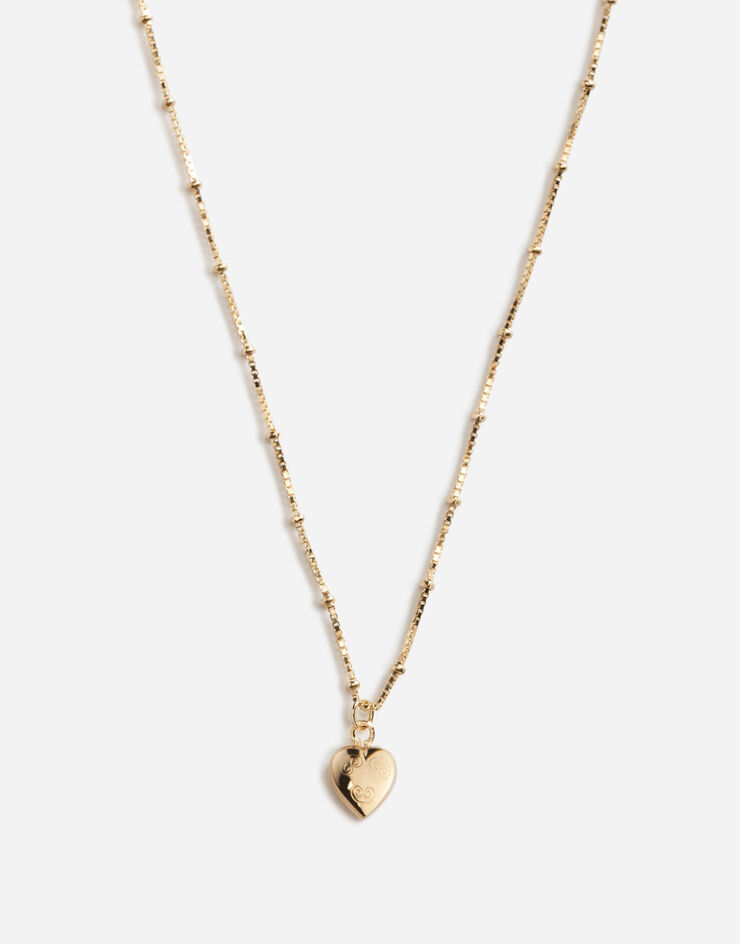 Dolce & Gabbana Collier avec pendentif cœur Doré WAEJ4GW0001