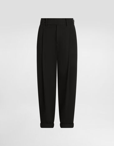 Dolce & Gabbana Cotton twill pants Black GP11LTFU6X8