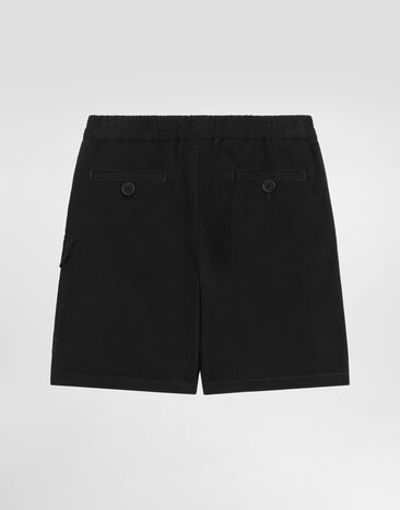 Dolce & Gabbana Bermudashorts aus Gabardine Black L44Q08FUFJH