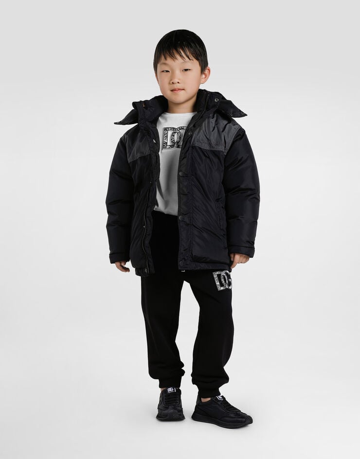 Dolce & Gabbana Sneakers in nylon and nappa calfskin Black DA5309AF992