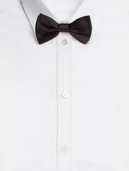 DolceGabbanaSpa Silk bow tie White L0EGH7G7K09