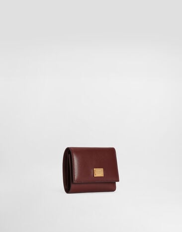 Dolce & Gabbana Plongé calfskin wallet Bordeaux BI0770A9S25