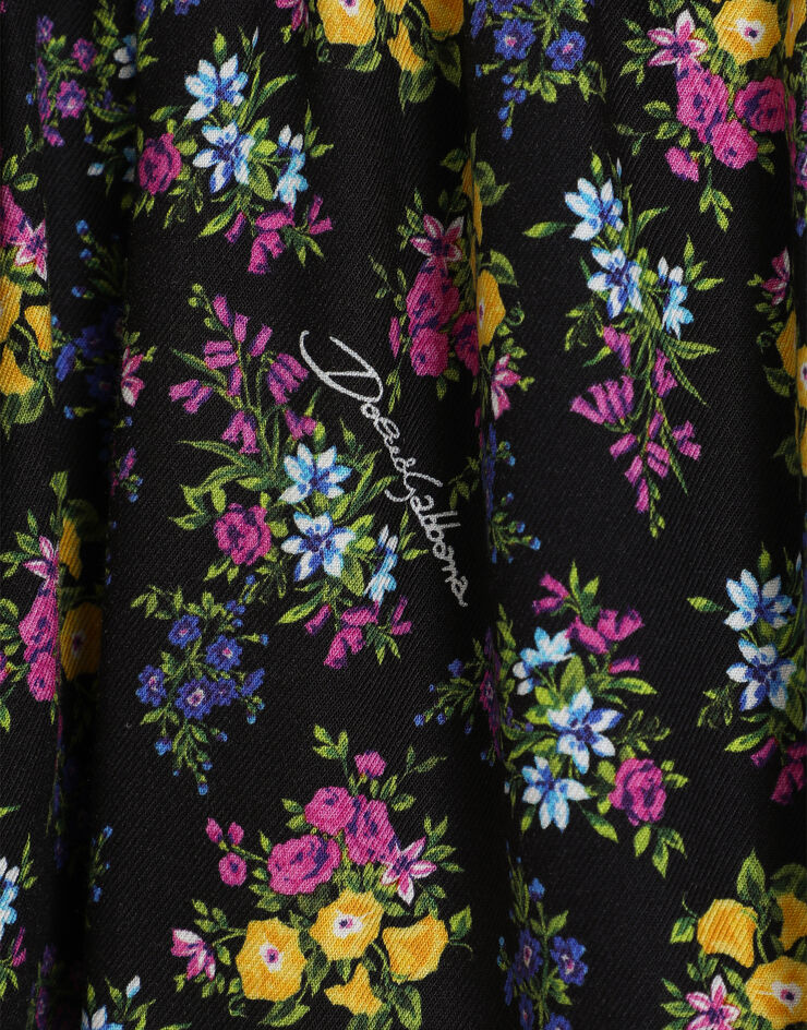Dolce & Gabbana Small flowers-print viscose skirt Dolce & Gabbana Small flowers-print viscose skirt Multicolor L55I91FS8DN