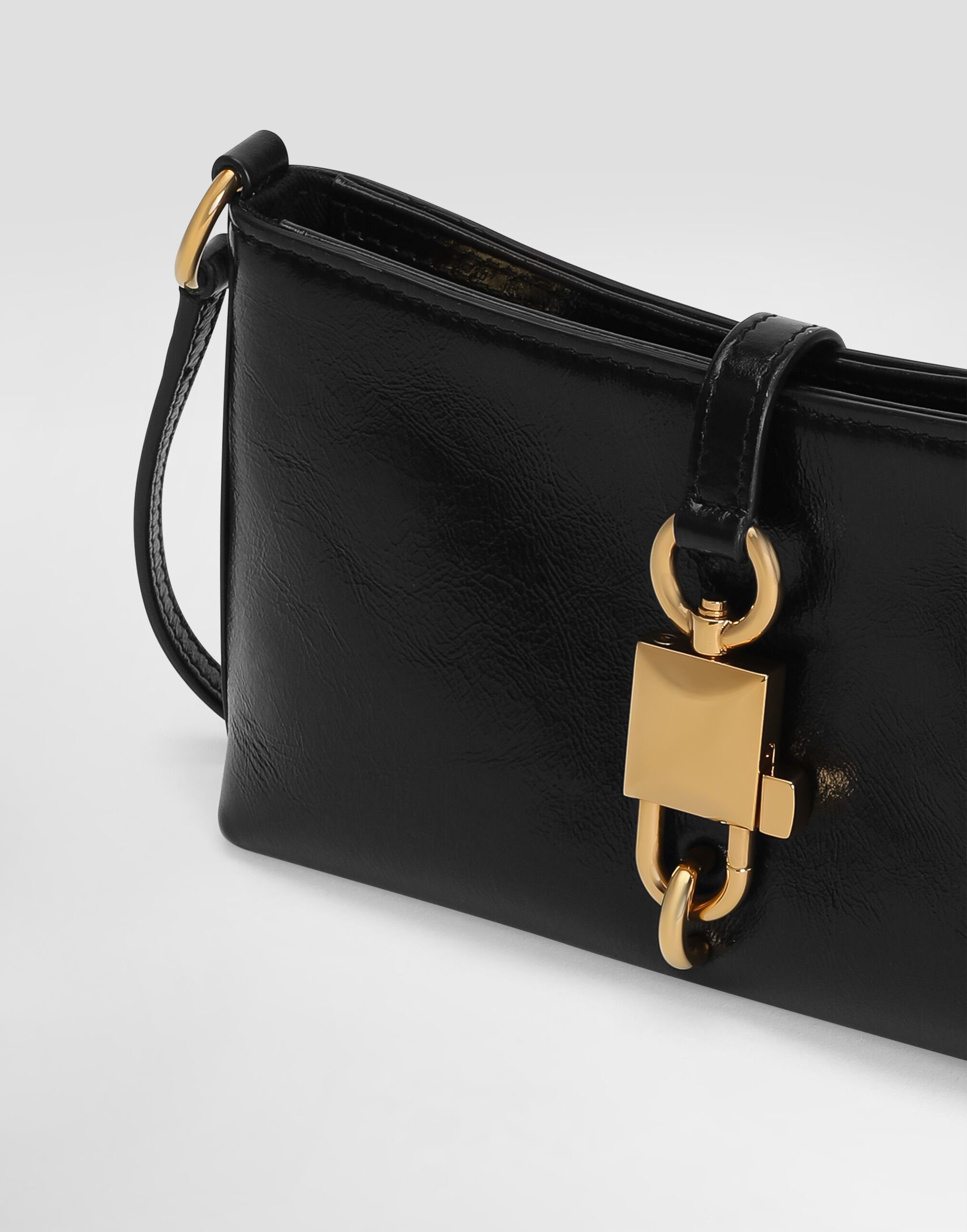 Lock shoulder bag in calfskin in Black for Women | Dolce&Gabbana® US