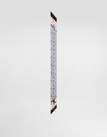 Dolce & Gabbana Small rose-print silk twill bandeau 6x100 Multicolor FS215AGDDLO