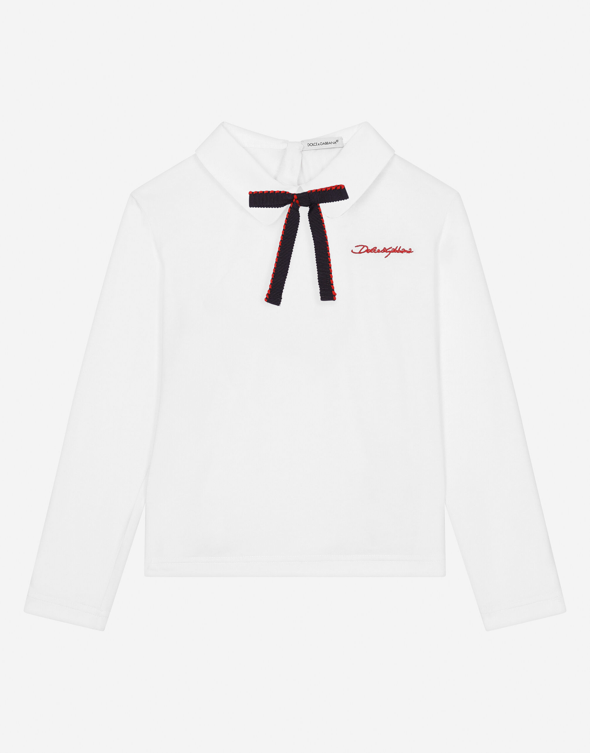 T SHIRT MANICA LUNGA en Blanco de Nina Dolce Gabbana