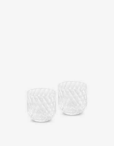 Dolce & Gabbana Set 2 Hand-Blown Murano Shot Glasses Multicolor TCB021TCALZ