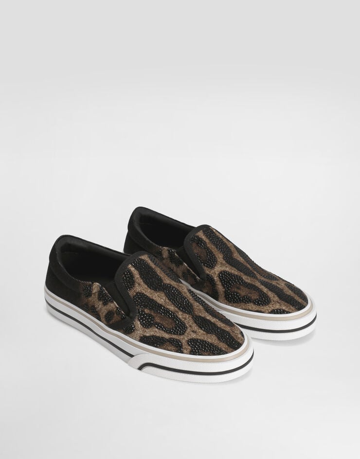 Dolce & Gabbana DG sailing sneakers in printed canvas Print CK2413A6N75