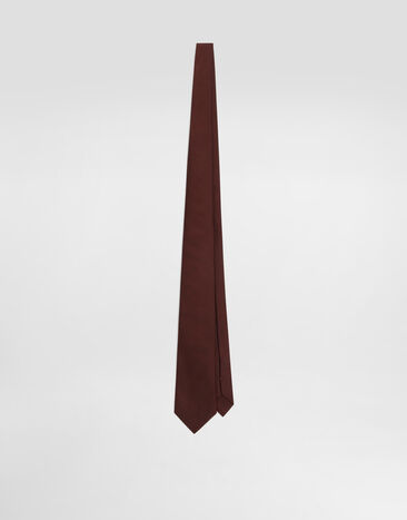 Dolce & Gabbana Satin jacquard tie Bordeaux GT147EG0UB4