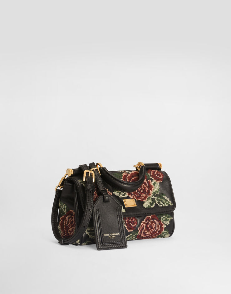 Dolce & Gabbana 미니 핸드백 My Sicily 파인 스티치 자수 장식 멀티 컬러 BB7864B3T63
