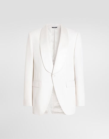 Dolce & Gabbana Sicilia single-breasted wool jacket Dolce & Gabbana Sicilia single-breasted wool jacket White G2VQ8TFU27K