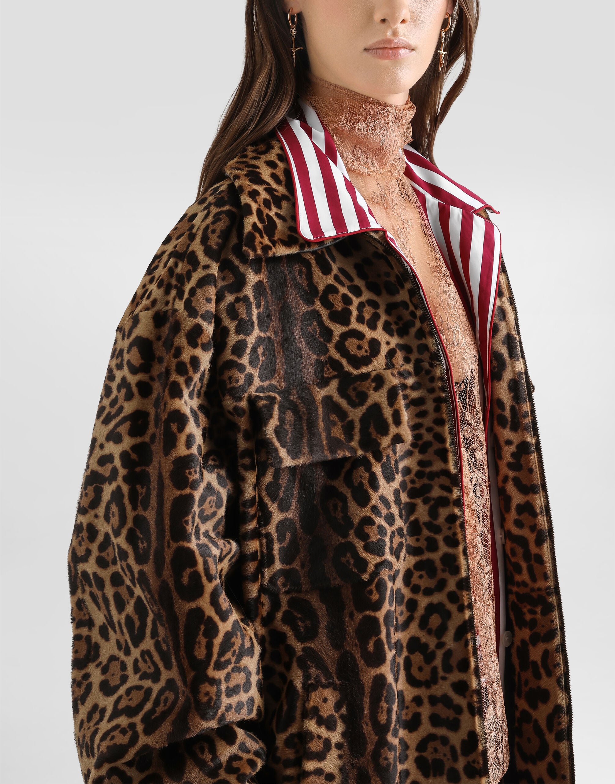 Pony leo shirt-style jacket in Multicolor for Women