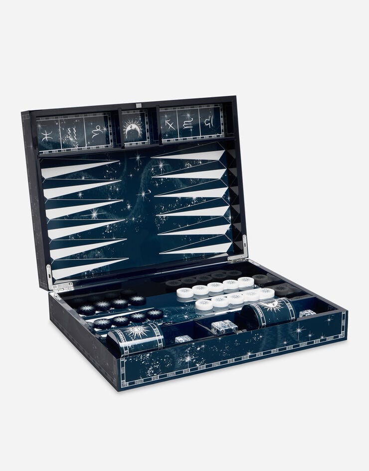 Dolce & Gabbana Backgammon-Set aus Plexiglas Dolce & Gabbana Backgammon-Set aus Plexiglas Mehrfarbig TCC213TCAMY