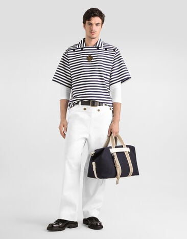 Dolce & Gabbana Striped cotton polo shirt Multicolor G8UE9ZFR527