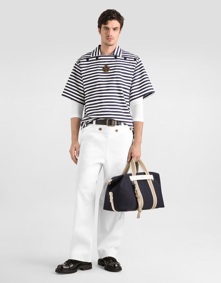 Dolce & Gabbana Striped cotton polo shirt Dolce & Gabbana Striped cotton polo shirt Multicolor G8UE9ZFR527