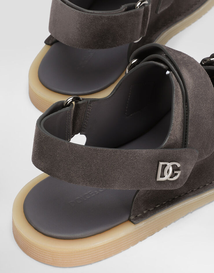 Dolce & Gabbana Suede sandals Grey A80492AT441