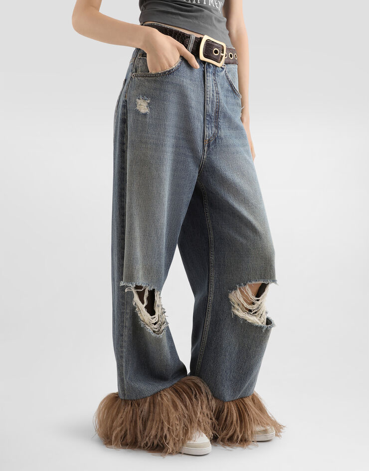 Dolce & Gabbana 5-pocket denim trousers Multicolor FTDIYZG8OF8