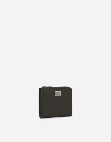 Dolce&Gabbana Dauphine calfskin card holder Grey BP3273AG219
