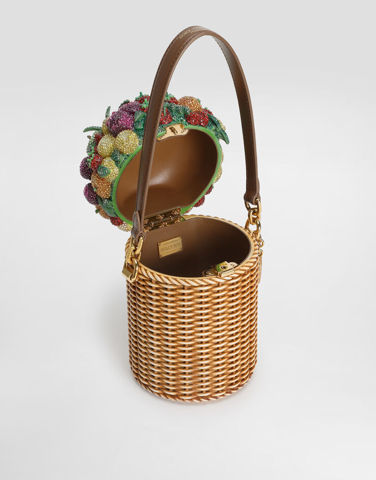 Dolce & Gabbana Bolso tipo cubo Dolce Box Brown BB7809AM243