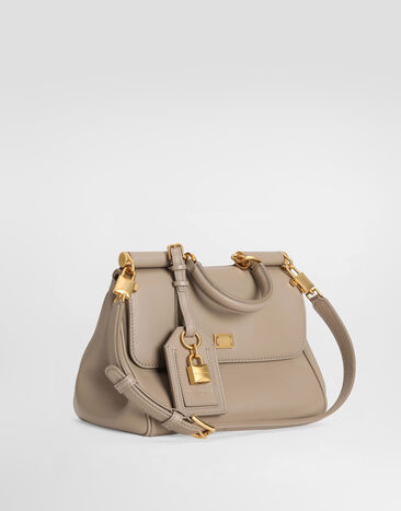 Dolce & Gabbana My Sicily plongé calfskin bag Beige BB7781B7321