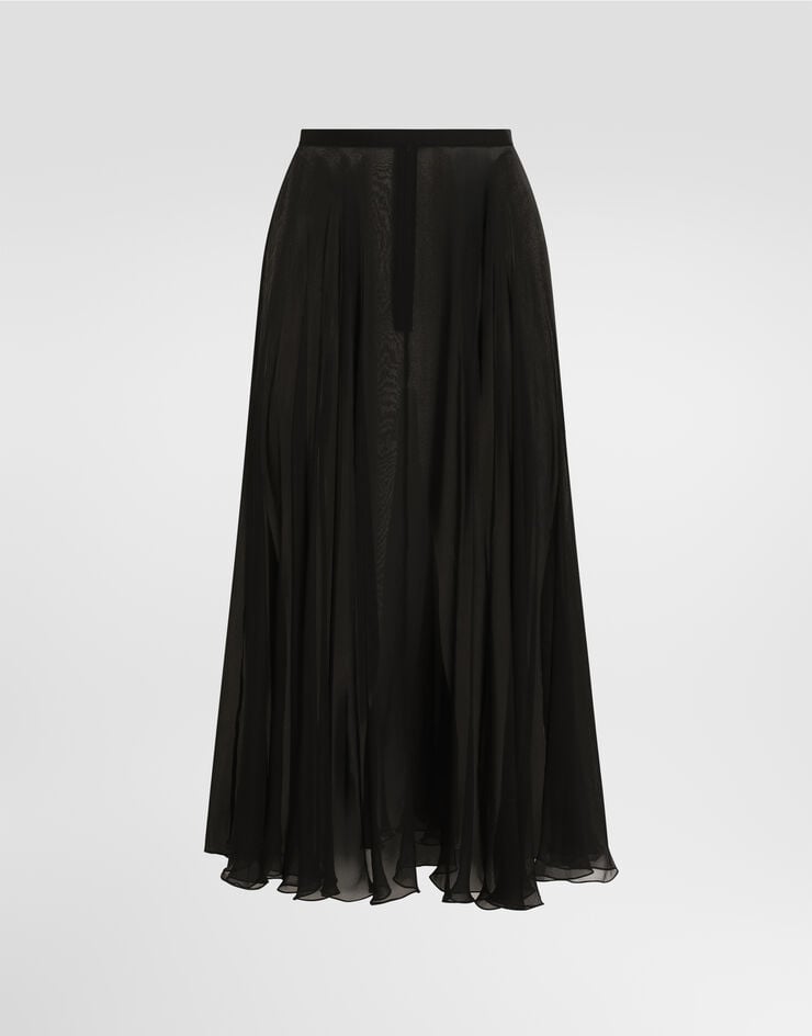 Dolce & Gabbana Rock aus chiffon Dolce & Gabbana Rock aus chiffon Schwarz F4DL5TFU1AT
