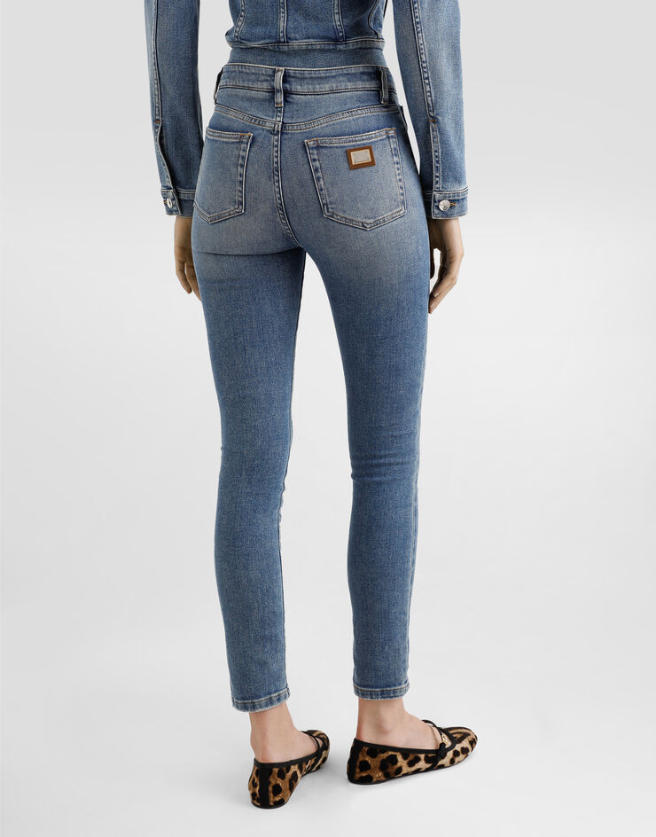 Dolce & Gabbana Jeans skinny in denim Multicolore FTC67DG8ML9