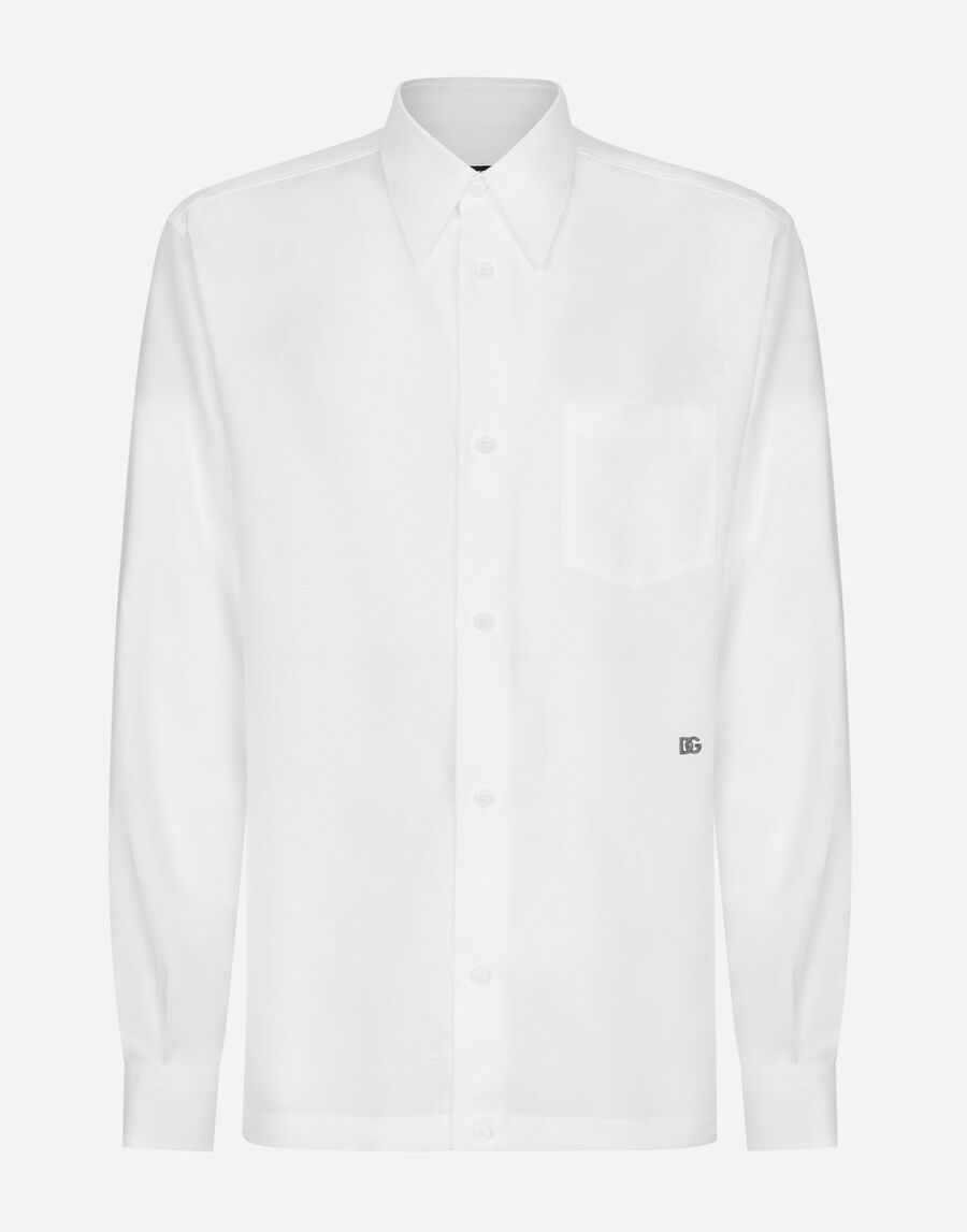 Linen Hawaiian shirt with DG hardware