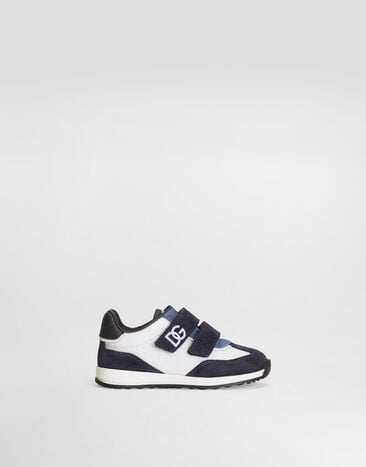 Dolce & Gabbana DG Cushion mesh and suede sneakers Multicolor DN0229AY128