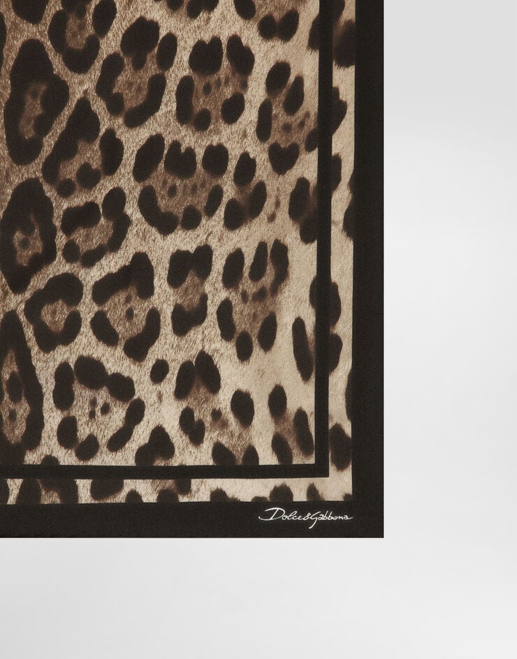 Dolce & Gabbana Leopard-print silk twill scarf 50x50 Dolce & Gabbana Leopard-print silk twill scarf 50x50 Print FN093RGDCF5