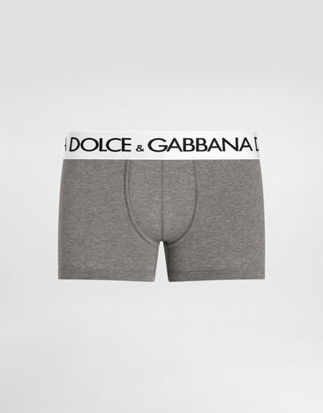Dolce & Gabbana Two-way-stretch cotton jersey regular-fit boxers Grey M4B97JONN97