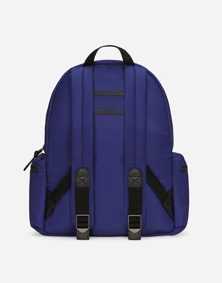 Dolce&Gabbana Printed nylon backpack Blue EM0122AS651