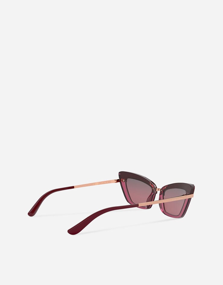 Dolce & Gabbana Half print sunglasses Dolce & Gabbana Half print sunglasses BURGUNDY VG4378VP77E