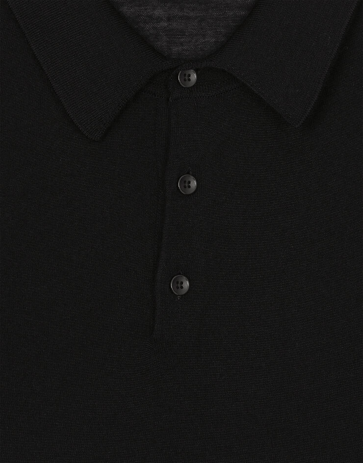Dolce & Gabbana Polo de cachemira y seda Negro GXZ02TJFMEH