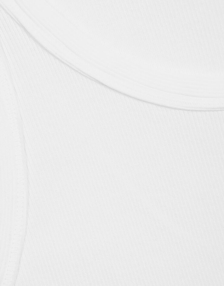Dolce & Gabbana Cotton singlet White G8KG5TFU7AV