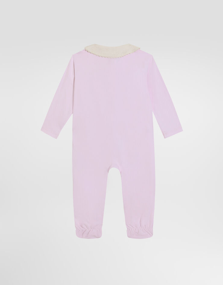 Dolce & Gabbana 3-piece gift set in interlock and linen Pink L2JO5AG7PTG