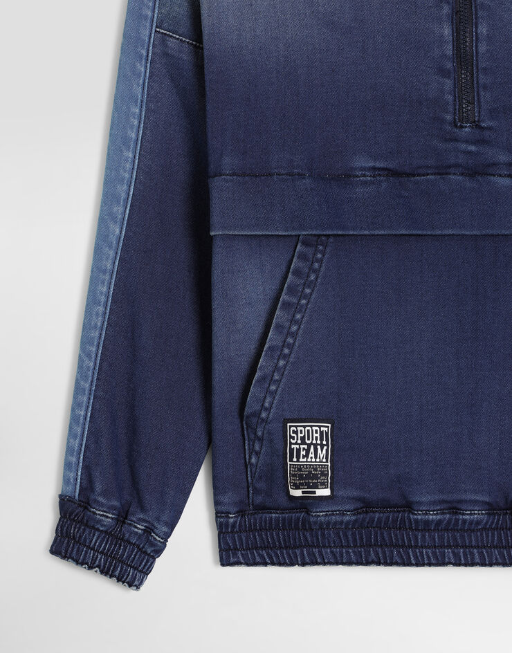 Dolce & Gabbana Denim hoodie with embroidery Dolce & Gabbana Denim hoodie with embroidery L4JWNWLDD99