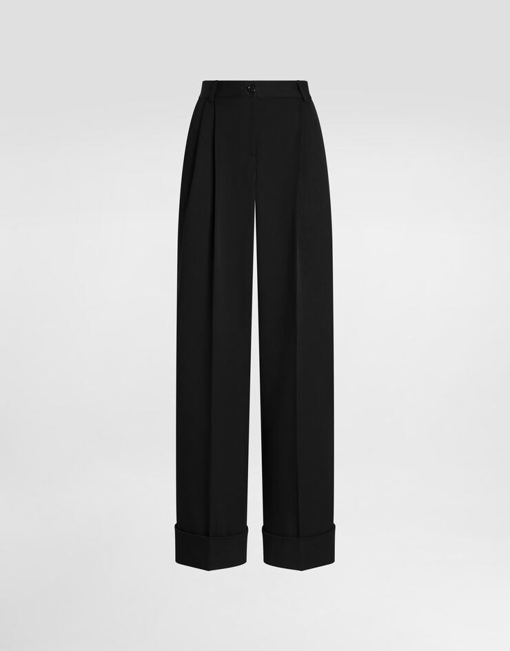 Dolce & Gabbana Wool gabardine trousers Dolce & Gabbana Wool gabardine trousers Black FTC02TFU28J