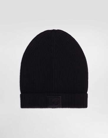 Dolce & Gabbana Knitted wool hat Blue GX16KZJDVCI