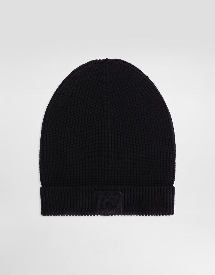 Dolce & Gabbana Knitted wool hat Blue GX16KZJDVCI