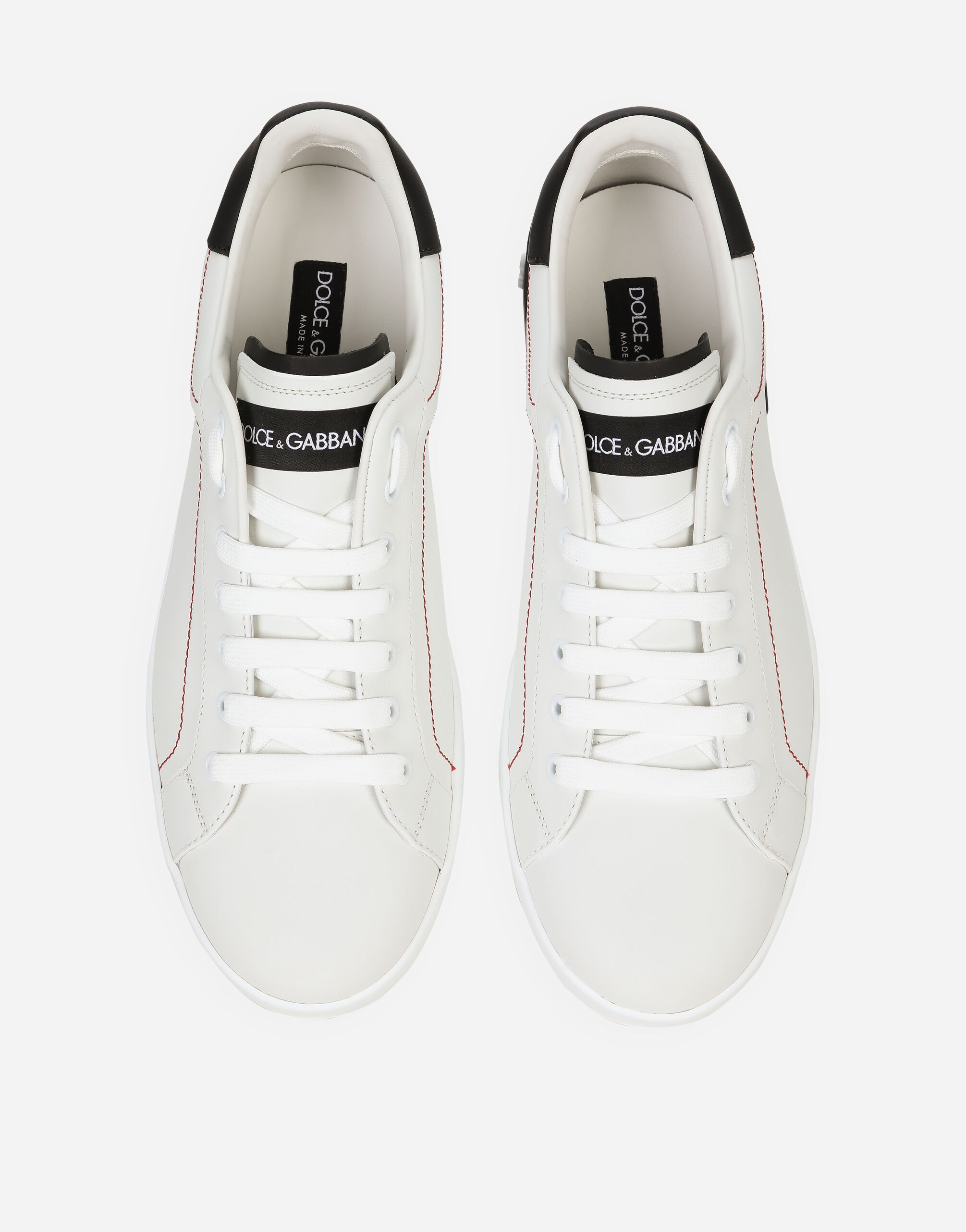 Calfskin nappa Portofino sneakers in Multicolor for Men Dolce Gabbana