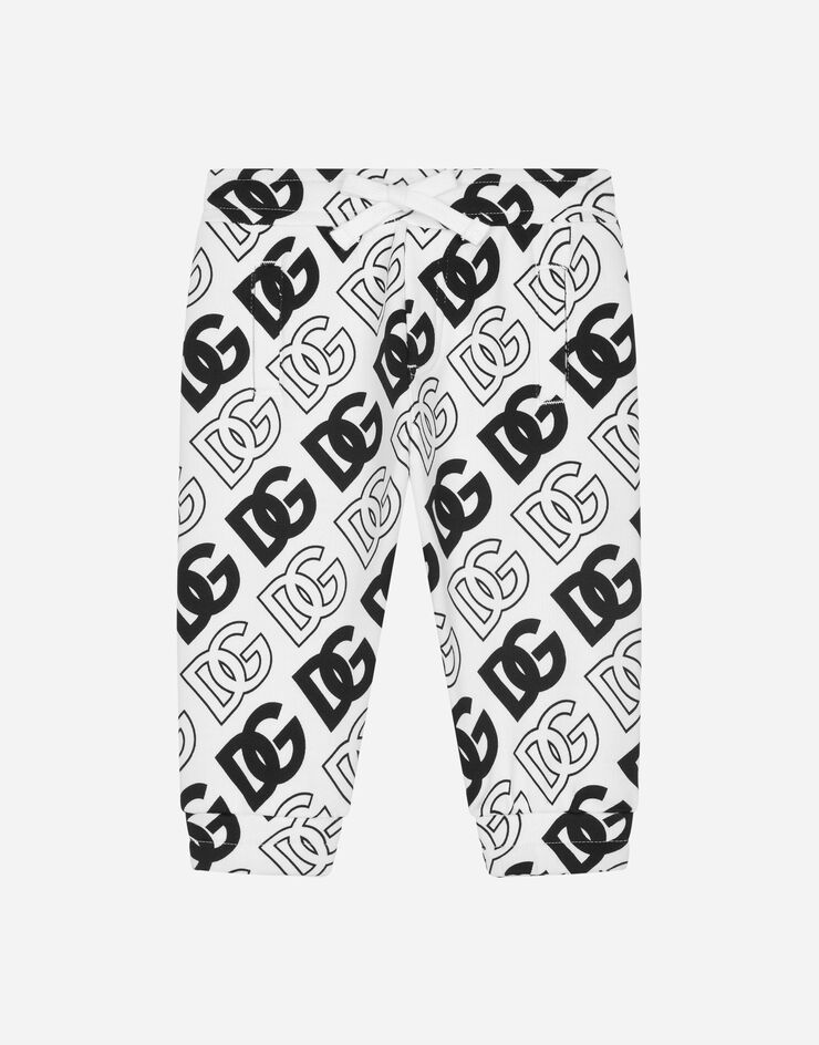 Dolce & Gabbana Jersey jogging pants with DG logo print Multicolor L1JPGGHS7KD