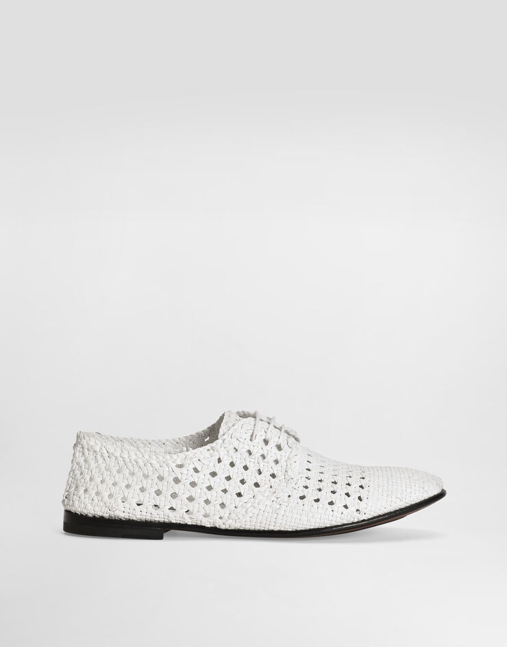 Dolce & Gabbana 编织皮革德比鞋 白 A10872A9M08